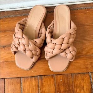 Women's Tan Braided Sandals